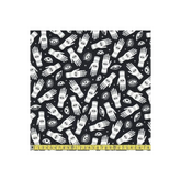 Fabric, When Stars Align Palmistry Charcoal - Michael Miller Fabrics